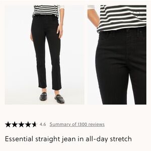 J. Crew Essential Straight jeans